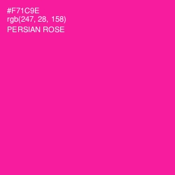 #F71C9E - Persian Rose Color Image